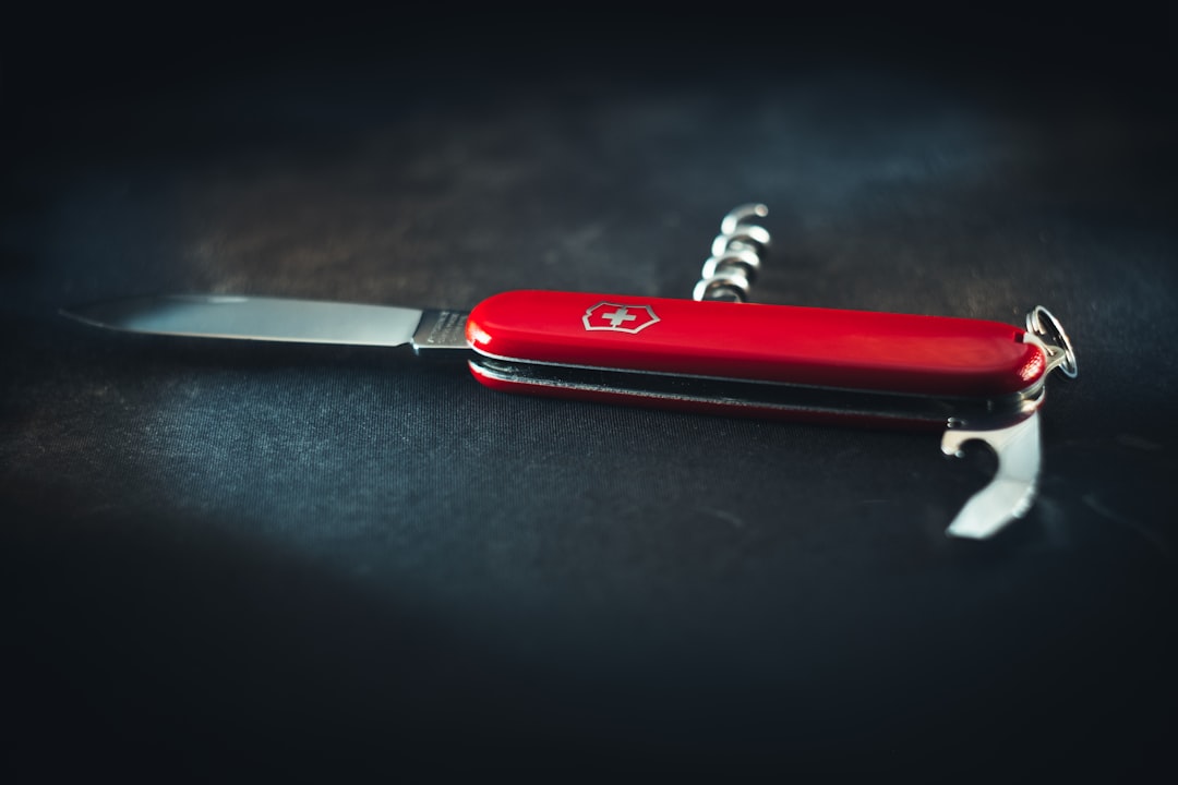 Close-up image of the Global G-2 knife showcasing its lightweight design and sharp blade.