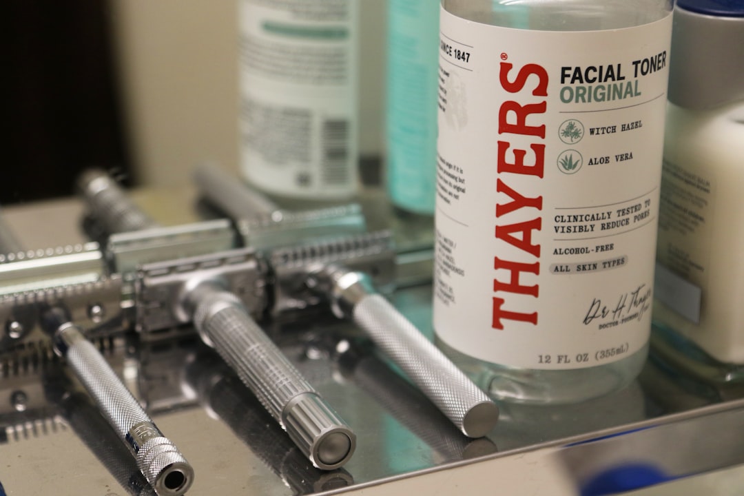 A minimalist image of Muji Moisturizing Gel in a clean bathroom setting, emphasizing the product's s