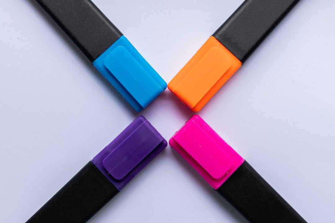 A visually appealing flat lay image featuring a selection of Zebra and Pilot highlighters arranged a