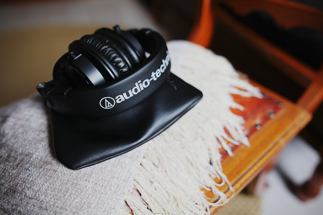 Image of Audio-Technica ATH-M50x headphones, highlighting their professional-grade build and studio 