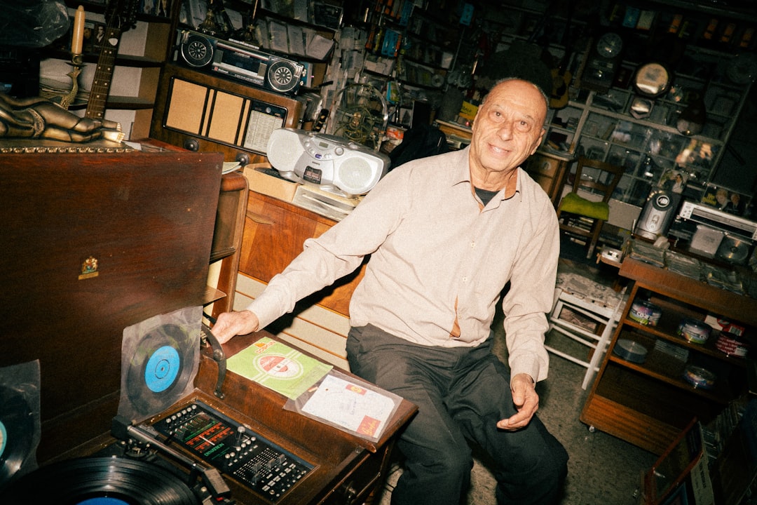 A historical black-and-white photo or artistic representation of Panasonic’s founder Konosuke Matsus