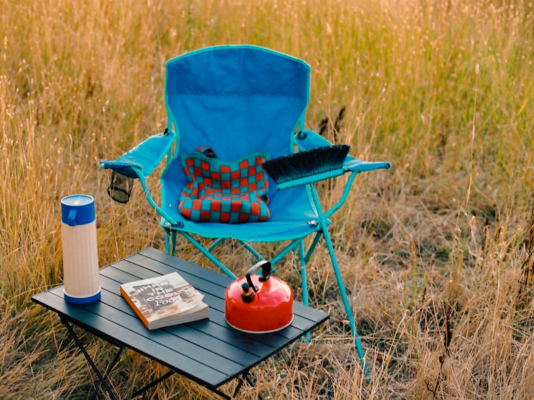 Hero image showing a stylish Japanese camping cooler (such as a Snow Peak IceBox) placed on a natura