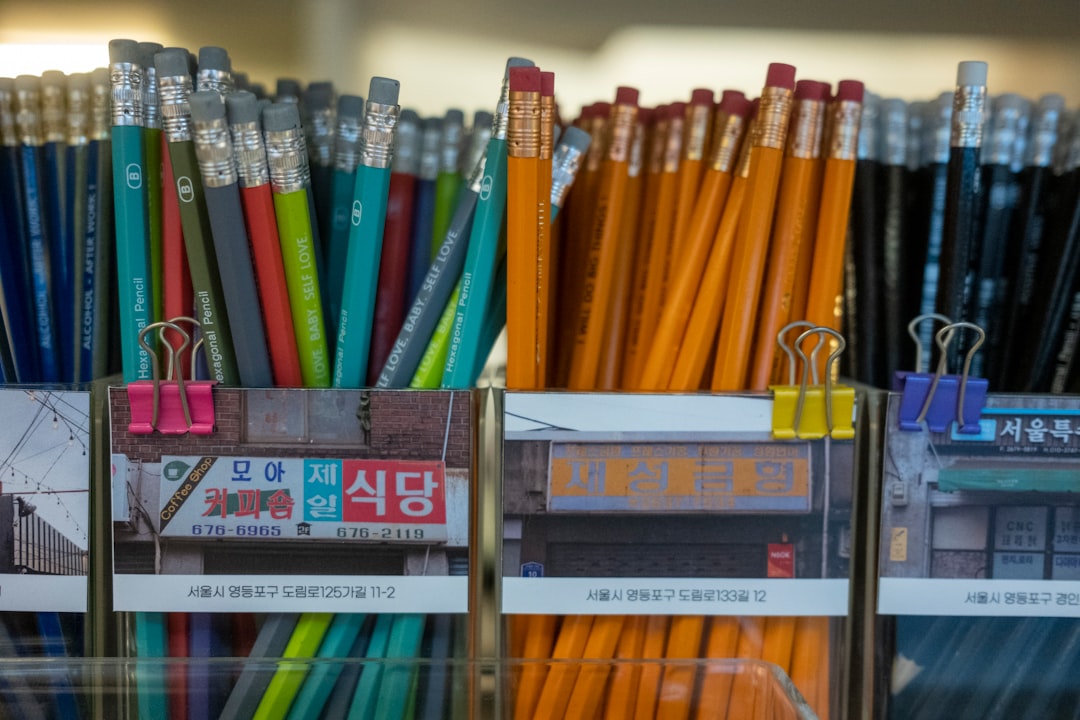 A stylish flat lay featuring a selection of the top Japanese pen cases (including leather, canvas, t